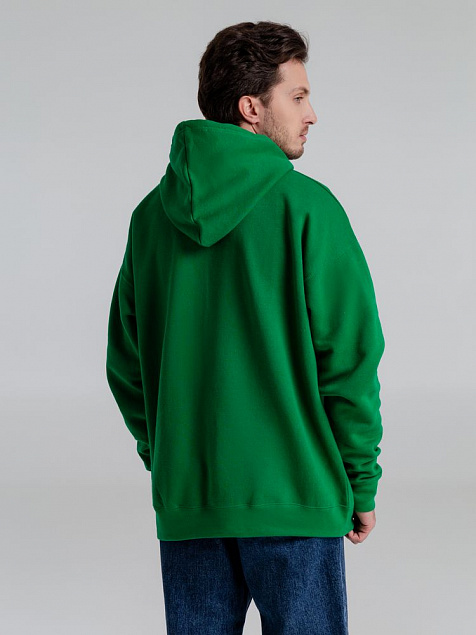 Толстовка с капюшоном SLAM 320, ярко-зеленая с логотипом в Москве заказать по выгодной цене в кибермаркете AvroraStore