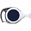 Ретрактор Dorset, белый с синим с логотипом в Москве заказать по выгодной цене в кибермаркете AvroraStore