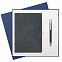 Подарочный набор Teolo, синий (ежедневник, ручка) с логотипом в Москве заказать по выгодной цене в кибермаркете AvroraStore