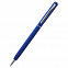 Ручка металлическая Tinny Soft софт-тач, тёмно-синяя с логотипом в Москве заказать по выгодной цене в кибермаркете AvroraStore