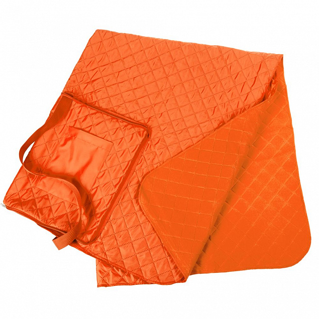 Плед для пикника Soft & Dry, темно-оранжевый с логотипом в Москве заказать по выгодной цене в кибермаркете AvroraStore
