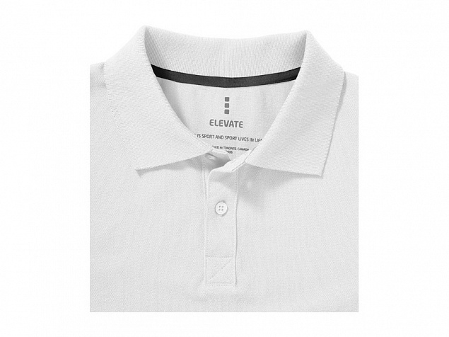 Рубашка поло Seller мужская, белый с логотипом в Москве заказать по выгодной цене в кибермаркете AvroraStore