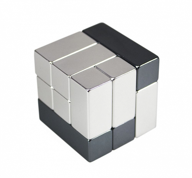 Головоломка-антистресс Cube, малая, хром с логотипом в Москве заказать по выгодной цене в кибермаркете AvroraStore