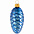 Елочная игрушка «Шишка», синяя с логотипом в Москве заказать по выгодной цене в кибермаркете AvroraStore