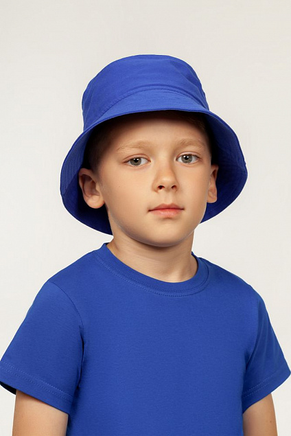 Панама Bizbolka Challenge kids, ярко-синяя с логотипом в Москве заказать по выгодной цене в кибермаркете AvroraStore