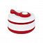 Стакан складной BUTTON;  300 мл, силикон, красный с логотипом в Москве заказать по выгодной цене в кибермаркете AvroraStore