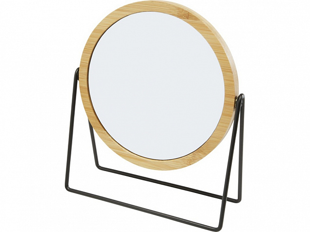 Настольное зеркало в бамбуковой раме Hyrra, natural с логотипом в Москве заказать по выгодной цене в кибермаркете AvroraStore
