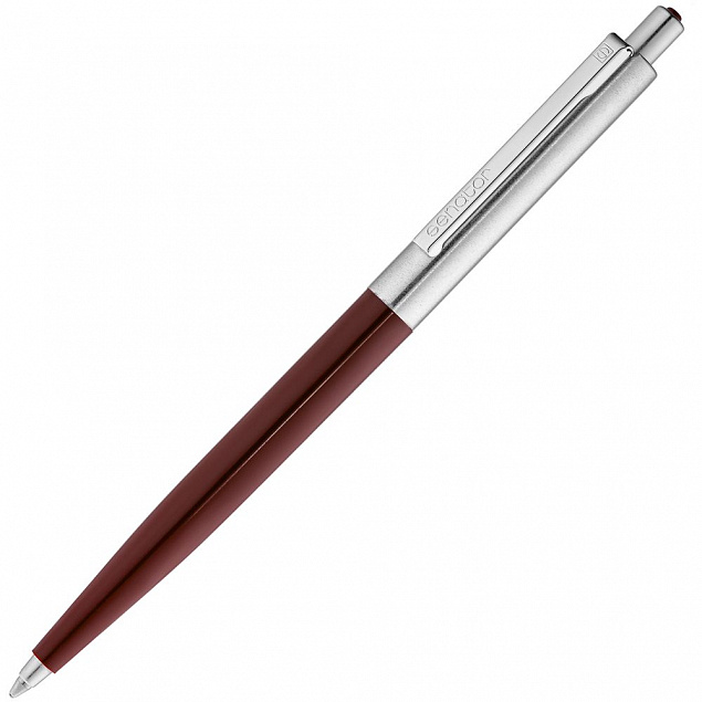 Ручка шариковая Senator Point Metal, красная с логотипом в Москве заказать по выгодной цене в кибермаркете AvroraStore