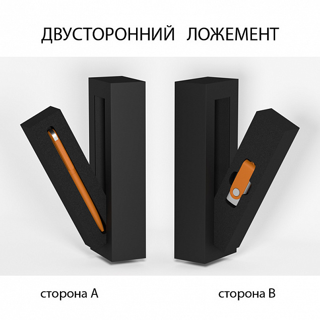 Набор ручка "Jupiter" + флеш-карта "Vostok" 16 Гб в футляре, оранжевый, покрытие soft touch с логотипом в Москве заказать по выгодной цене в кибермаркете AvroraStore