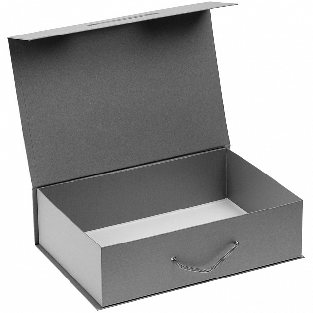 Коробка Case, подарочная, серебристая с логотипом в Москве заказать по выгодной цене в кибермаркете AvroraStore