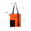 Шоппер Superbag Color (оранжевый с чёрным) с логотипом в Москве заказать по выгодной цене в кибермаркете AvroraStore