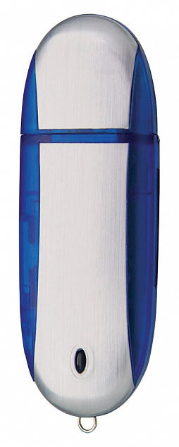 Флешка Ergonomic, синяя, 8 Гб с логотипом в Москве заказать по выгодной цене в кибермаркете AvroraStore