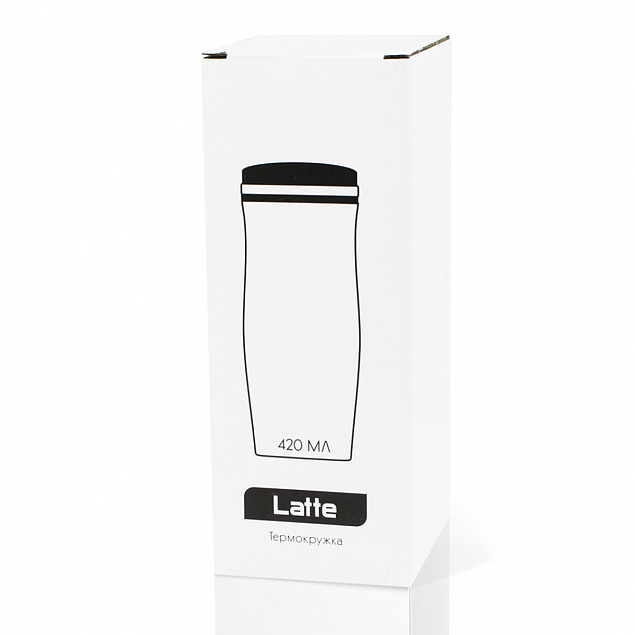 Термокружка Latte - Черный AA с логотипом в Москве заказать по выгодной цене в кибермаркете AvroraStore