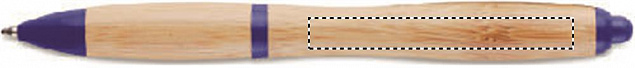 Ручка шариковая из бамбука и пл с логотипом в Москве заказать по выгодной цене в кибермаркете AvroraStore