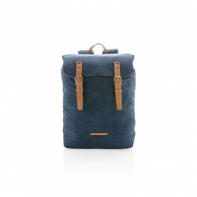 Рюкзак для ноутбука Canvas, синий с логотипом в Москве заказать по выгодной цене в кибермаркете AvroraStore