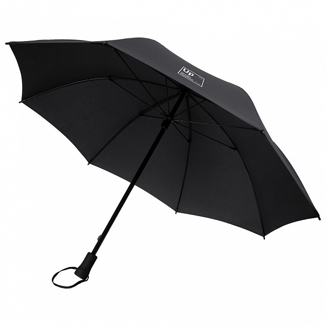 Зонт-трость «Разделение труда. Управгений», черный с логотипом в Москве заказать по выгодной цене в кибермаркете AvroraStore
