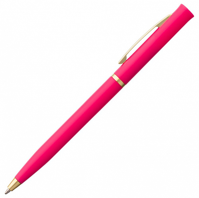 Ручка шариковая Euro Gold, розовая с логотипом в Москве заказать по выгодной цене в кибермаркете AvroraStore