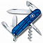Офицерский нож Spartan 91, прозрачный синий с логотипом в Москве заказать по выгодной цене в кибермаркете AvroraStore