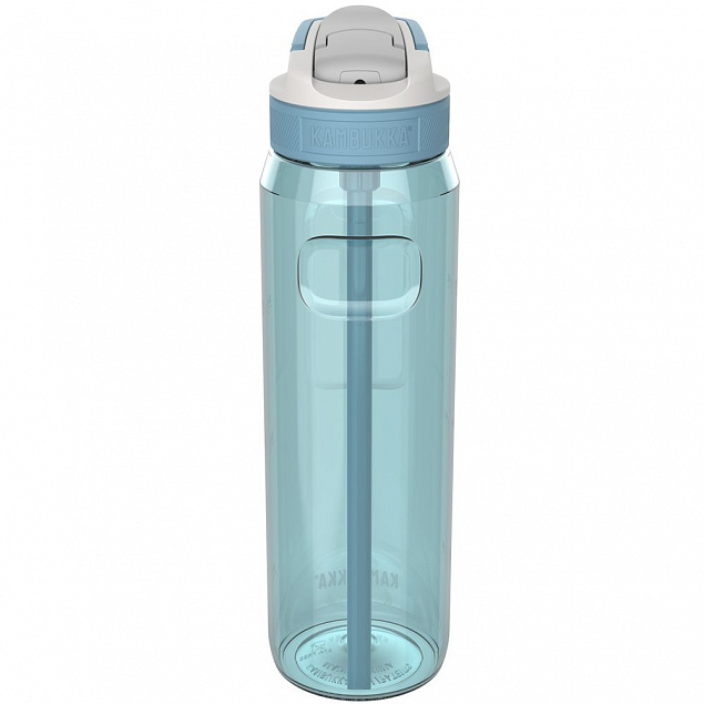Бутылка для воды Lagoon 1000, голубая с логотипом в Москве заказать по выгодной цене в кибермаркете AvroraStore