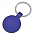 Брелок  "Круг", синий, 3,7х3,7х0,1 см, металл с логотипом в Москве заказать по выгодной цене в кибермаркете AvroraStore