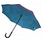 Зонт наоборот Style, трость, сине-голубой с логотипом в Москве заказать по выгодной цене в кибермаркете AvroraStore