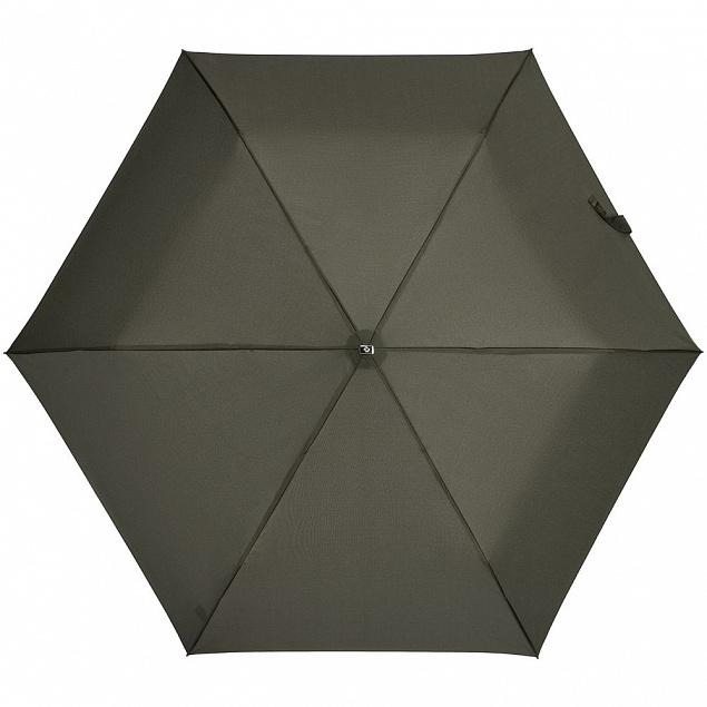 Зонт складной Rain Pro Mini Flat, зеленый (оливковый) с логотипом в Москве заказать по выгодной цене в кибермаркете AvroraStore