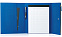 Папка А4  "PATRIX"  с блокнотом и карманом  на молнии, синяя, полиэстер 600D с логотипом в Москве заказать по выгодной цене в кибермаркете AvroraStore