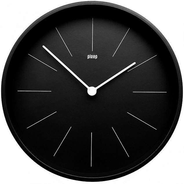 Часы настенные Berne, черные с логотипом в Москве заказать по выгодной цене в кибермаркете AvroraStore