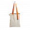 Шоппер Superbag (неокрашенный с оранжевым) с логотипом в Москве заказать по выгодной цене в кибермаркете AvroraStore