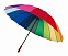 16-панельный зонт-трость RAINBOW SKY, радужный с логотипом в Москве заказать по выгодной цене в кибермаркете AvroraStore