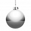Елочный шар Finery Gloss, 10 см, глянцевый серебристый с логотипом в Москве заказать по выгодной цене в кибермаркете AvroraStore