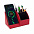 Настольный органайзер Prestige c беспроводной зарядкой - Красный PP с логотипом в Москве заказать по выгодной цене в кибермаркете AvroraStore