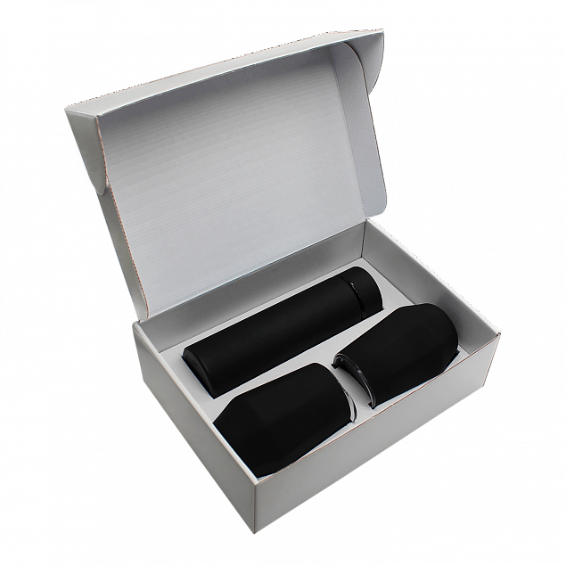 Набор Hot Box E2 софт-тач EDGE CO12s white (черный) с логотипом в Москве заказать по выгодной цене в кибермаркете AvroraStore