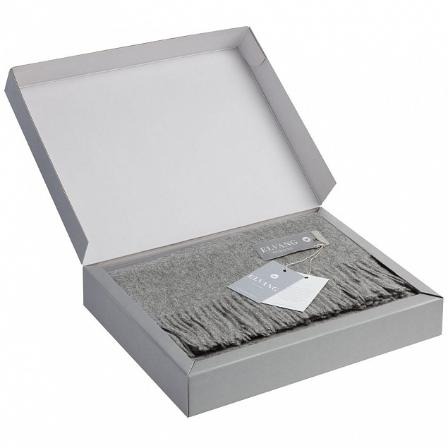 Плед Classic, серый с логотипом в Москве заказать по выгодной цене в кибермаркете AvroraStore