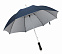 Зонт-трость из стекловолокна JOKER, темно-синий, серебристый с логотипом в Москве заказать по выгодной цене в кибермаркете AvroraStore