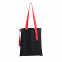 Шопер Superbag black (чёрный с красным) с логотипом в Москве заказать по выгодной цене в кибермаркете AvroraStore