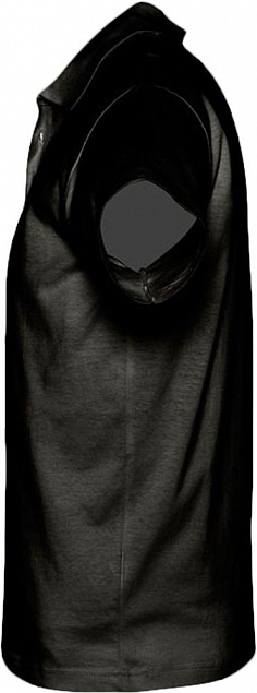 Рубашка поло мужская Prescott Men 170, черная с логотипом в Москве заказать по выгодной цене в кибермаркете AvroraStore