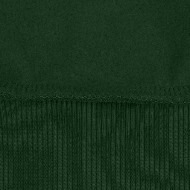 Толстовка с капюшоном на молнии Unit Siverga Heavy, темно-зеленая с логотипом в Москве заказать по выгодной цене в кибермаркете AvroraStore