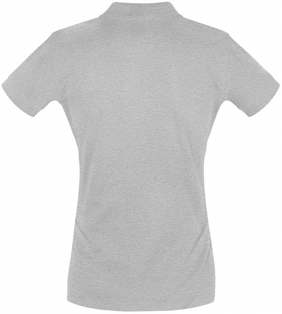 Рубашка поло женская PERFECT WOMEN 180 серый меланж с логотипом в Москве заказать по выгодной цене в кибермаркете AvroraStore