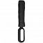 Зонт складной Hoopy с ручкой-карабином, черный с логотипом в Москве заказать по выгодной цене в кибермаркете AvroraStore
