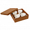 Набор "Ксю":чайная пара (4шт) и чайная ложка (4шт) с подставкой в подарочной упаковке с логотипом в Москве заказать по выгодной цене в кибермаркете AvroraStore