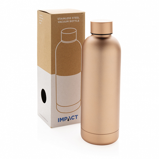 Вакуумная бутылка Impact с двойными стенками из нержавеющей стали с логотипом в Москве заказать по выгодной цене в кибермаркете AvroraStore