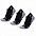 Набор из 3 пар спортивных женских носков Monterno Sport, черный с логотипом в Москве заказать по выгодной цене в кибермаркете AvroraStore