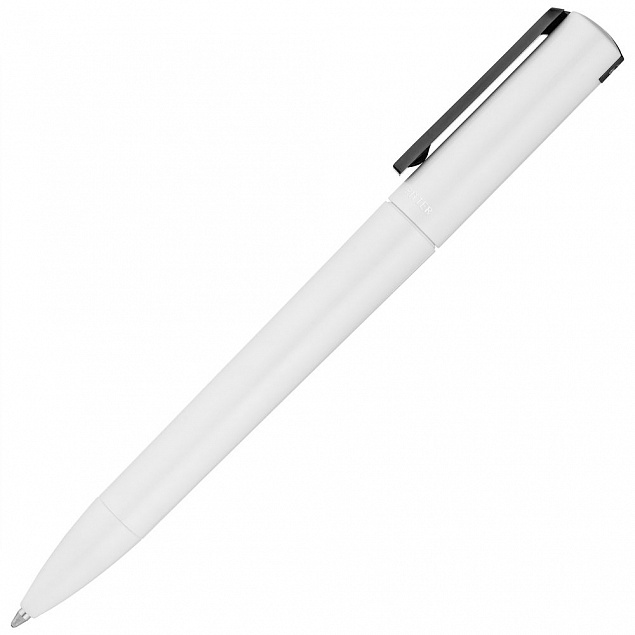Ручка шариковая Split Neon, белая с черным с логотипом в Москве заказать по выгодной цене в кибермаркете AvroraStore