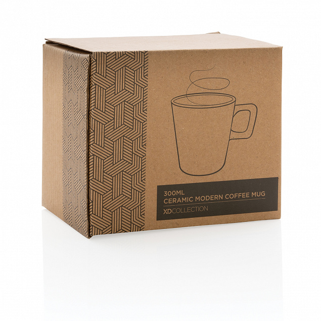 Керамическая кружка для кофе Modern с логотипом в Москве заказать по выгодной цене в кибермаркете AvroraStore