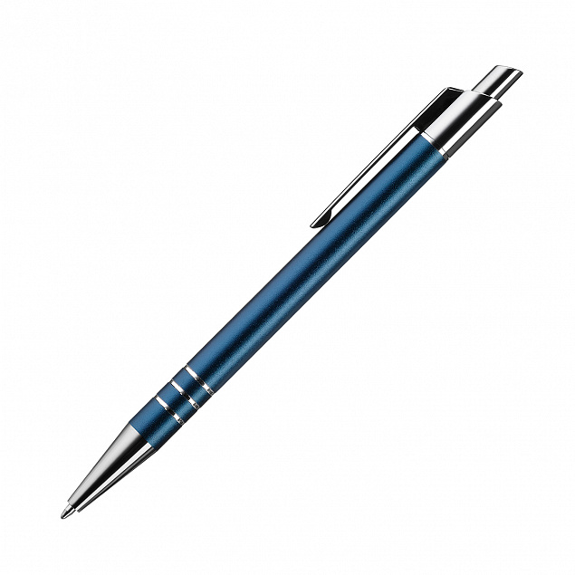 Шариковая ручка City, синяя с логотипом  заказать по выгодной цене в кибермаркете AvroraStore