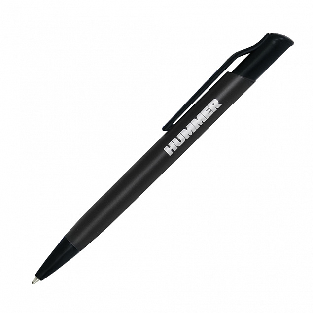 Шариковая ручка Grunge, черная с логотипом в Москве заказать по выгодной цене в кибермаркете AvroraStore