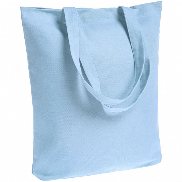 Холщовая сумка Avoska, голубая с логотипом в Москве заказать по выгодной цене в кибермаркете AvroraStore