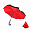 Зонт-трость механический  Chaplin, черно-красный с логотипом в Москве заказать по выгодной цене в кибермаркете AvroraStore