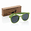 Солнцезащитные очки ECO, зеленый с логотипом  заказать по выгодной цене в кибермаркете AvroraStore